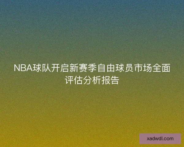 NBA球队开启新赛季自由球员市场全面评估分析报告 NBA球队开启新赛季自由球员市场全面评估分析报告